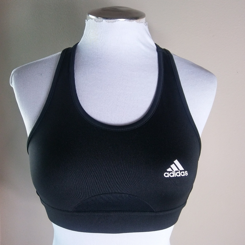Adidas | Black "Climalite" Sports Bra (M)